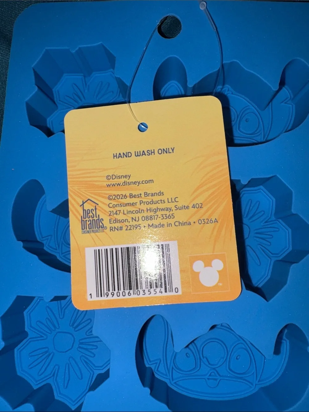 Disney Mickey Mouse & Stitch Silicone Ice / Soap / Chocolate etc Trays